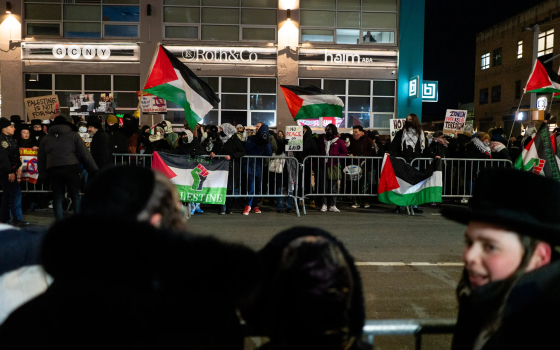 احتجاج مؤيد لفلسطين في أمريكا