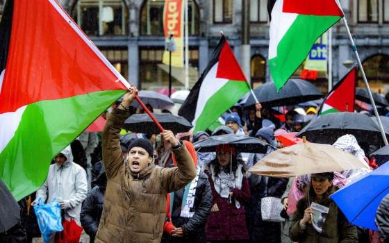 مظاهرة هولندية داعمة لفلسطين