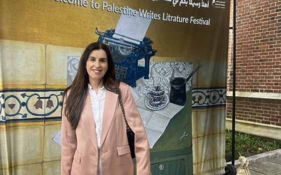 الدكتورة رندة عبد الفتاح الداعمة لفلسطين