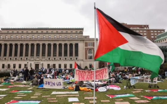 احتجاج طلابي لدعم فلسطين في جامعة كامبريدج  