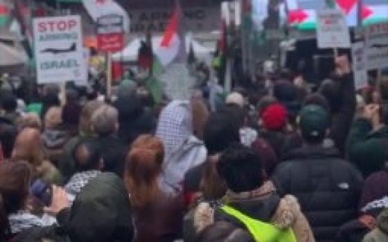 مظاهرة داعمة لفلسطين  