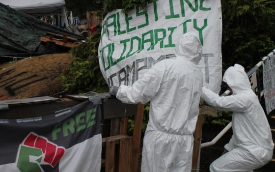 تعليق لافنة مؤيدة لفلسطين