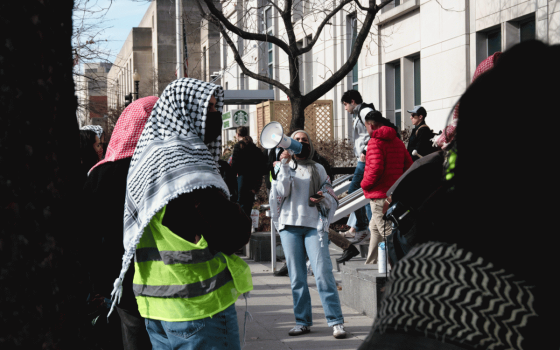 احتجاج داعم لفلسطين