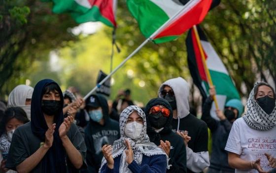 مظاهرة طلابية داعمة لفلسطين