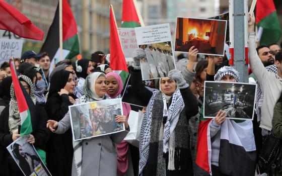 مظاهرة كندية داعمة لفلسطين