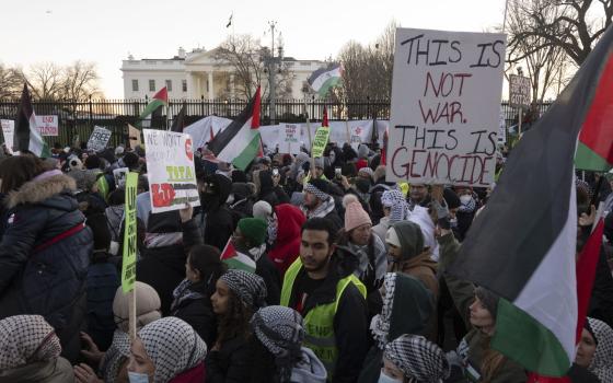احتجاج داعم لفلسطين في أمريكا