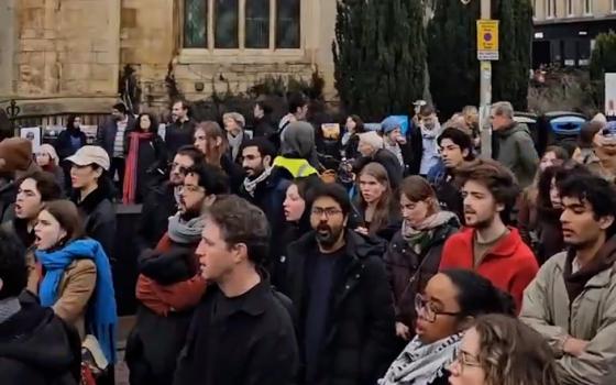 مظاهرة طلابية داعمة لفلسطين