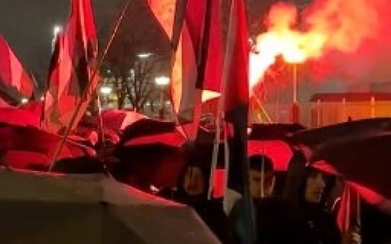 احتجاج ضد فريق مكابي تل أبيب في إسبانيا