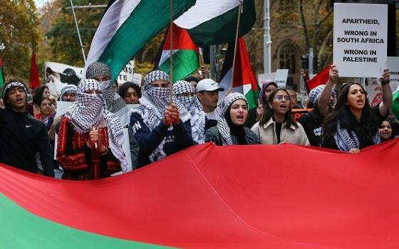 مظاهرة استرالية داعمة لفلسطين