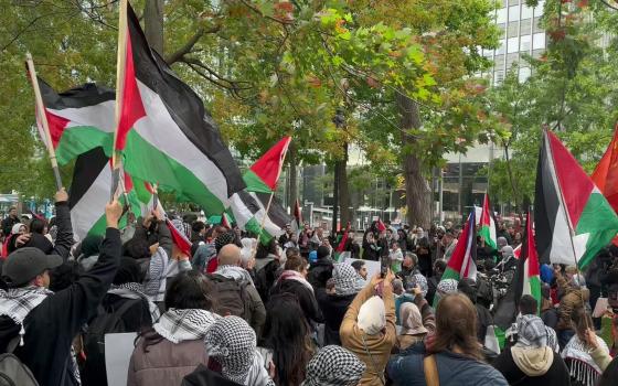 مظاهرة داعمة لفلسطين في كندا