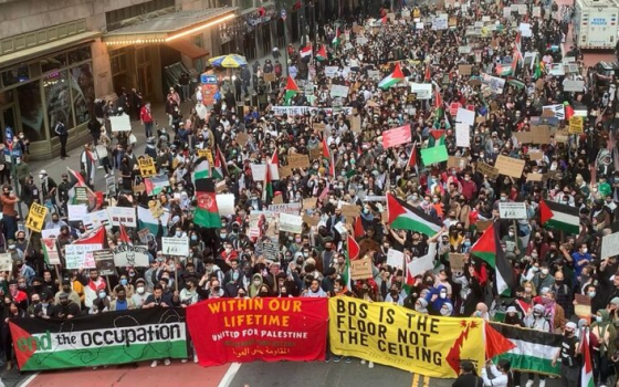حضور مؤيدون لفلسطين
