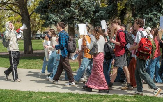 في جامعة جورجتاون.. احتجاج على الاستجابة للإجراءات الفيدرالية ضد المتظاهرين