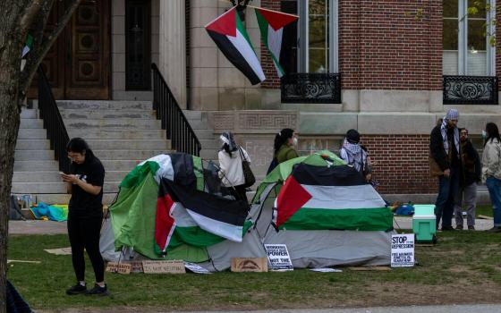 إنشاء مخيم تضامني مع غزة في كلية دارتموث