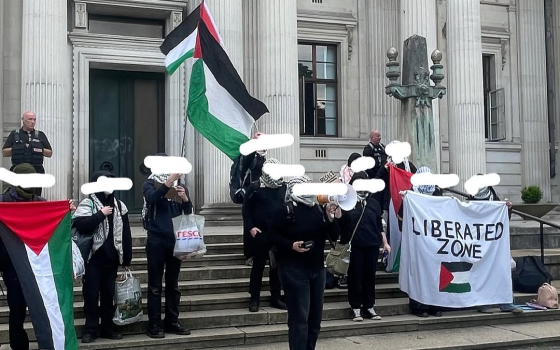 احتلال طلابي لمبنى ليوم كامل في كارديف دعمًا لفلسطين