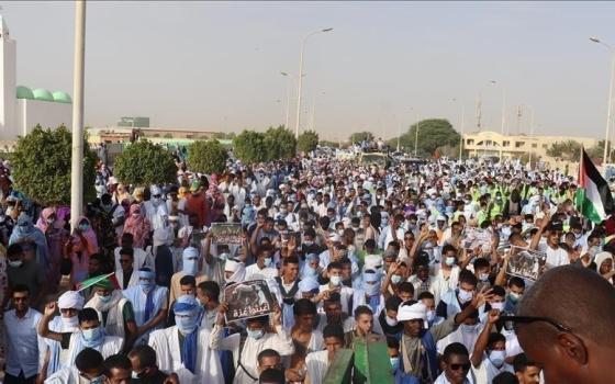 مظاهرات في نواكشوط تضامنًا مع غزة ورفضًا للإبادة