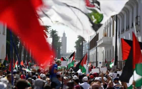 وقفة تضامنية مغربية نصرةً لغزة وتنديدًا بالتهجير والإبادة