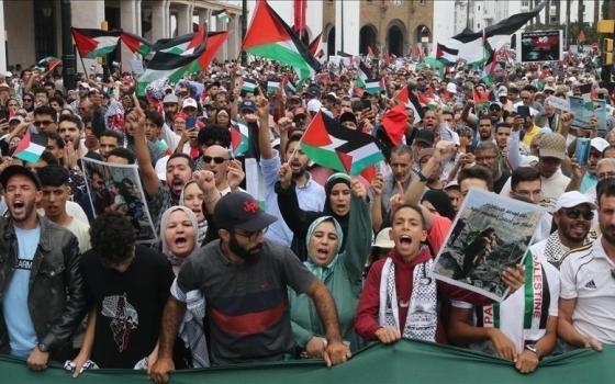 في الرباط.. حقوقيون في وقفة احتجاجية ضد حرب الإبادة بغزة