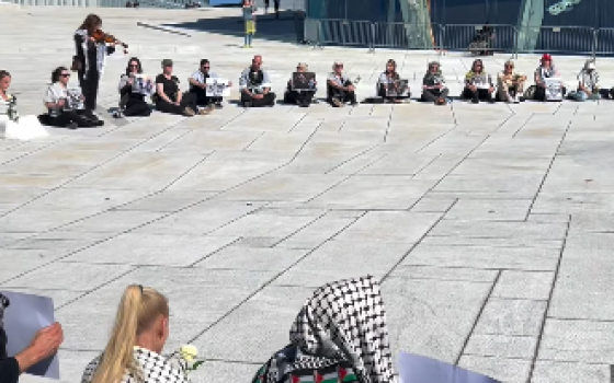 احتجاج صامت في أوسلو تنديدًا باستمرار النكبة