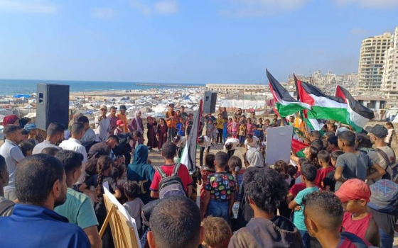 وقفة داعمة لنشطاء سفينة “مادلين” في غزة