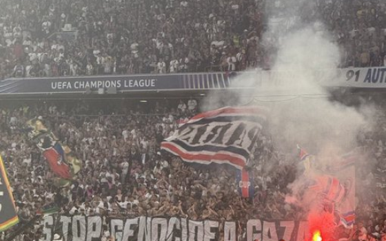 جماهير “سان جيرمان” يدعمون فلسطين في نهائي دوري الأبطال