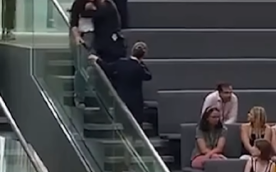 مقاطعة وزير الخارجية الألماني بهتافات داعمة لفلسطين