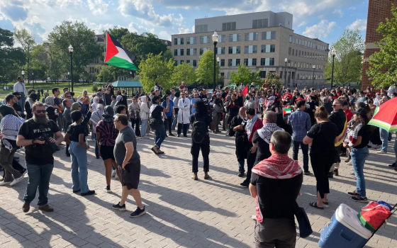 مقاطعة ودعم المقاومة طلاب أوهايو الأمريكية يؤكدون دعمهم لإيران وفلسطين