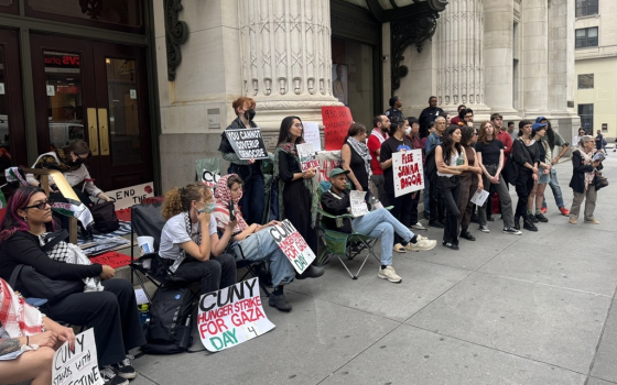 إضراب مستمر عن الطعام في جامعة نيويورك ضد الإبادة