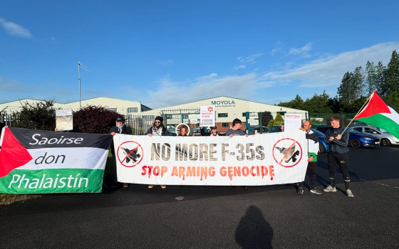 احتجاج أيرلندي ضد شركة “مويولا” المنتجة لقطع طائرات F-35