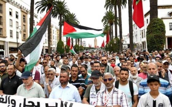 وقفة تضامنية مع غزة في مدينة تطوان المغربية