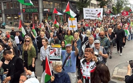 تخلله اعتقالات.. احتجاج مناصر لفلسطين في شوارع ستوكهولم