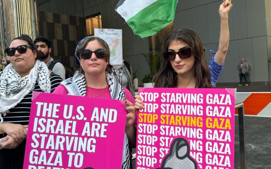 أوقفوا تجويع غزة أمريكيون ينددون بحصار غزة القاتل في شيكاغو