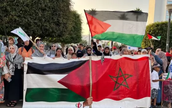 مظاهرات مغربية دعمًا لـ"أسطول الصمود" وتنديدًا بالإبادة