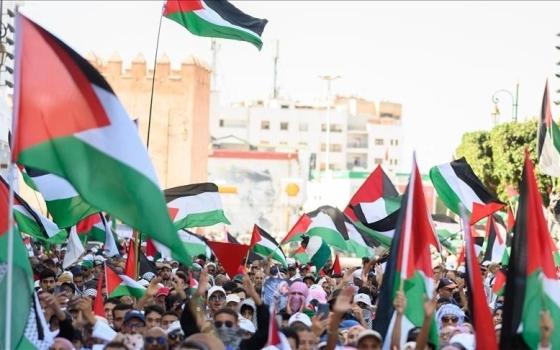 تنديدًا بالتجويع..  مسيرة تضامنية في المغرب رفضًا لجرائم الاحتلال في غزة