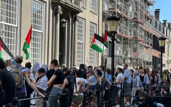 "اسحبوا الاستثمارات" احتجاج طلابي مؤيد لفلسطين يحتل مبنى جامعة أوتريخت