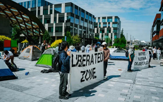 "لا تكنولوجيا للإبادة".. احتجاج أمام مؤتمر "مايكروسفت إغنايت" في سان فرانسيسكو