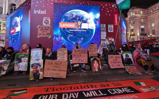 مظاهرات دعم لسجناء حركة فلسطين في بريطانيا وأيرلندا وأمريكا