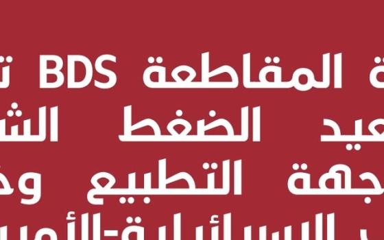 نرفض احتلال غزة..  حركة المقاطعة تدعو لتصعيد المقاطعة بعد قرار الأمم المتحدة