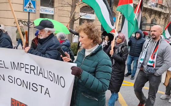 مسيرة حاشدة في إسبانيا .. تنديدًا بالصمت الدولي على الابادة