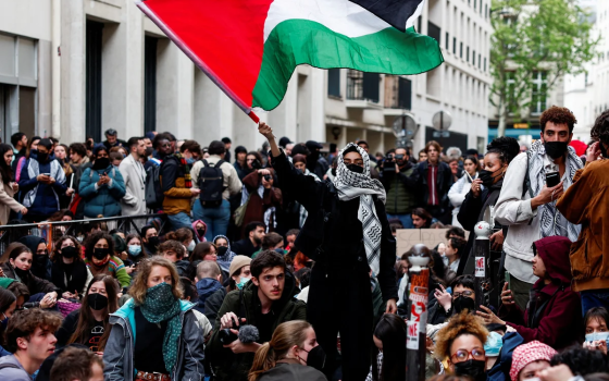 مظاهرة فرنسية لنصرة غزة وللمطالبة بوقف جرائم الاحتلال