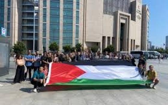 متظاهرون مؤيدون لفلسطين يحاصرون شركة "سوكار" للطاقة في تركيا.. أنصار فلسطين يحتجون أمام ميناء "كراون إيريس" في اليونان