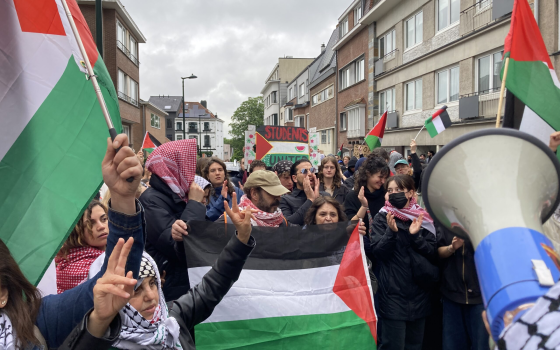 مظاهرة كل ثلاثاء أمام السفارة الإسرائيلية في بروكسل