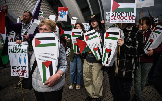 جولة توعية حول أهمية المقاطعة في غلاسكو