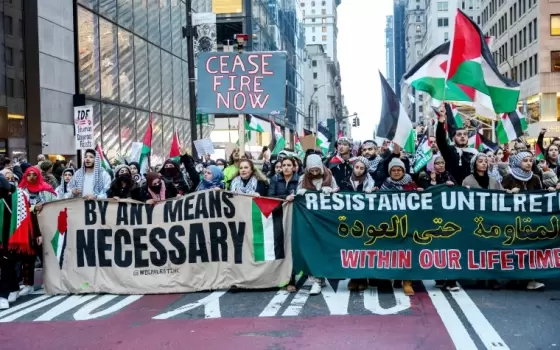 اجتماع لأنصار فلسطين في أمريكا لتعزيز التضامن مع فلسطين