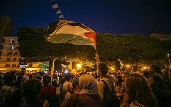 وقفة تونسية لدعم نشطاء أسطول الصمود المعتقلين