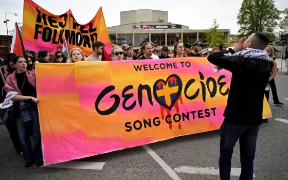 بعد انسحابها من "يوروفيجن"  سلوفينيا تخصص بثًا لدعم القضية الفلسطينية  