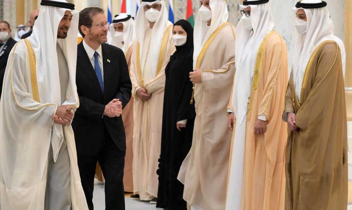 رئيس كيان الاحتلال الإسرائيلي يؤكد دعم الإمارات أمنيًا