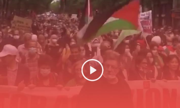 وقفة احتجاجية في فرنسا للتضامن مع فلسطين وللاحتجاج على قرار الضم