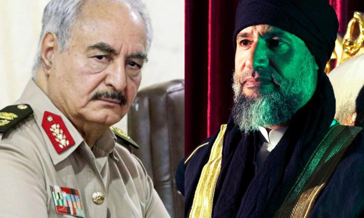 نجل القذافي وحفتر يتعاقدان مع شركة إسرائيلية لحملتهما الانتخابية