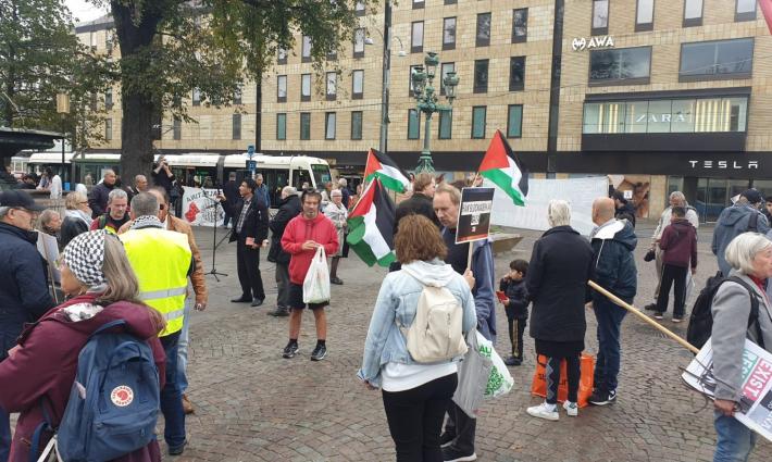 السويد.. وقفة رافضة لقرار الضم واتفاقيات التطبيع مع الاحتلال