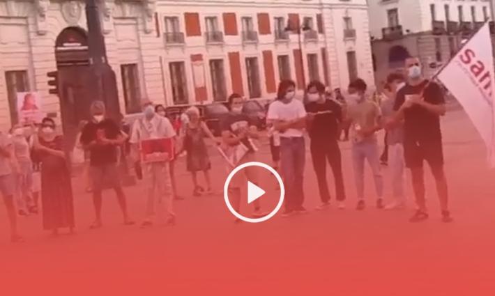 مدريد.. وقفة تضامنية مع فلسطين ولبنان